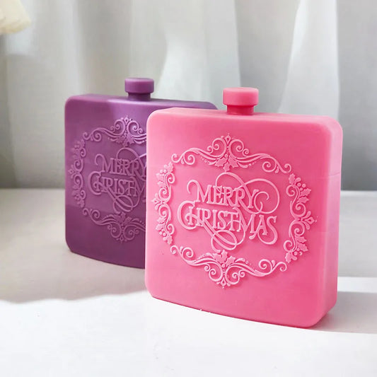 Festive Christmas Perfume Bottle Candle Mould