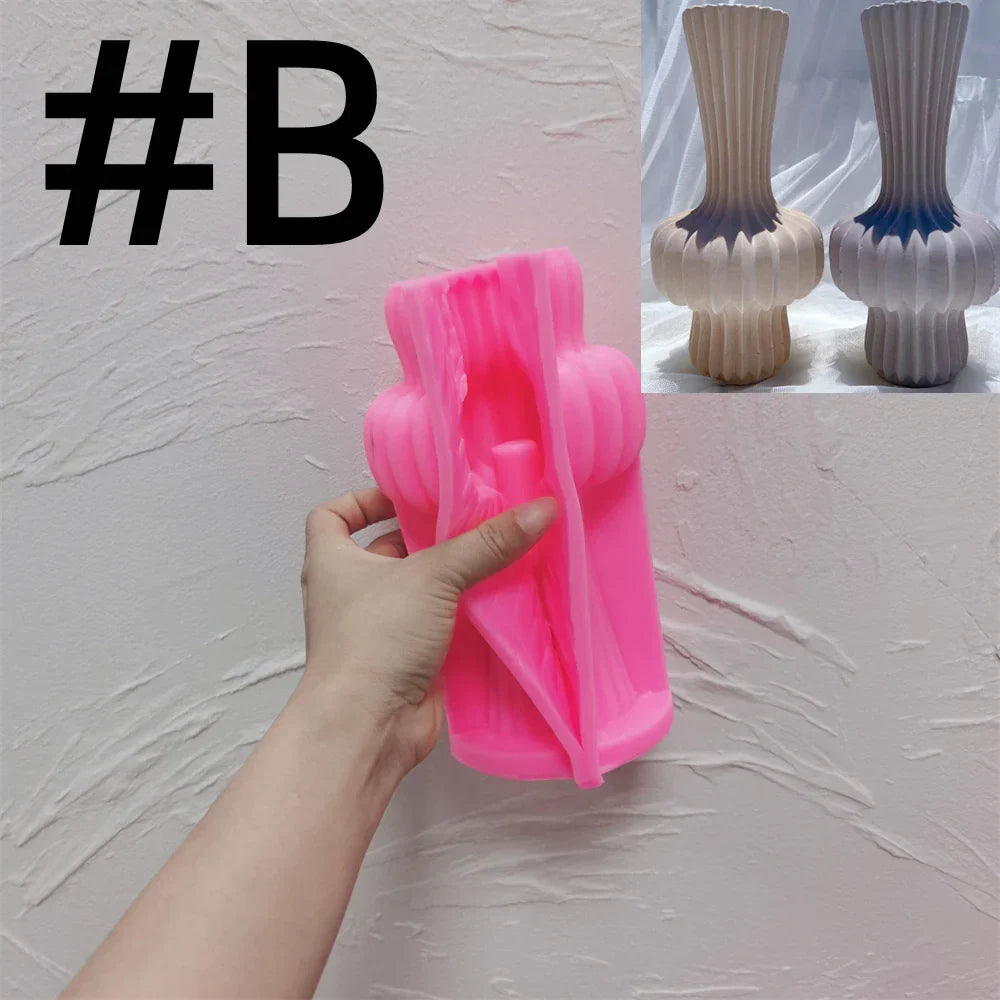 DIY Geometric Vase Silicone Mould for Flower Pots