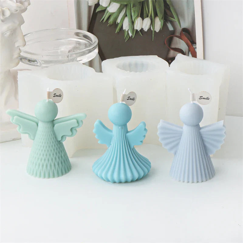 3D Angel Wings Candle Molds
