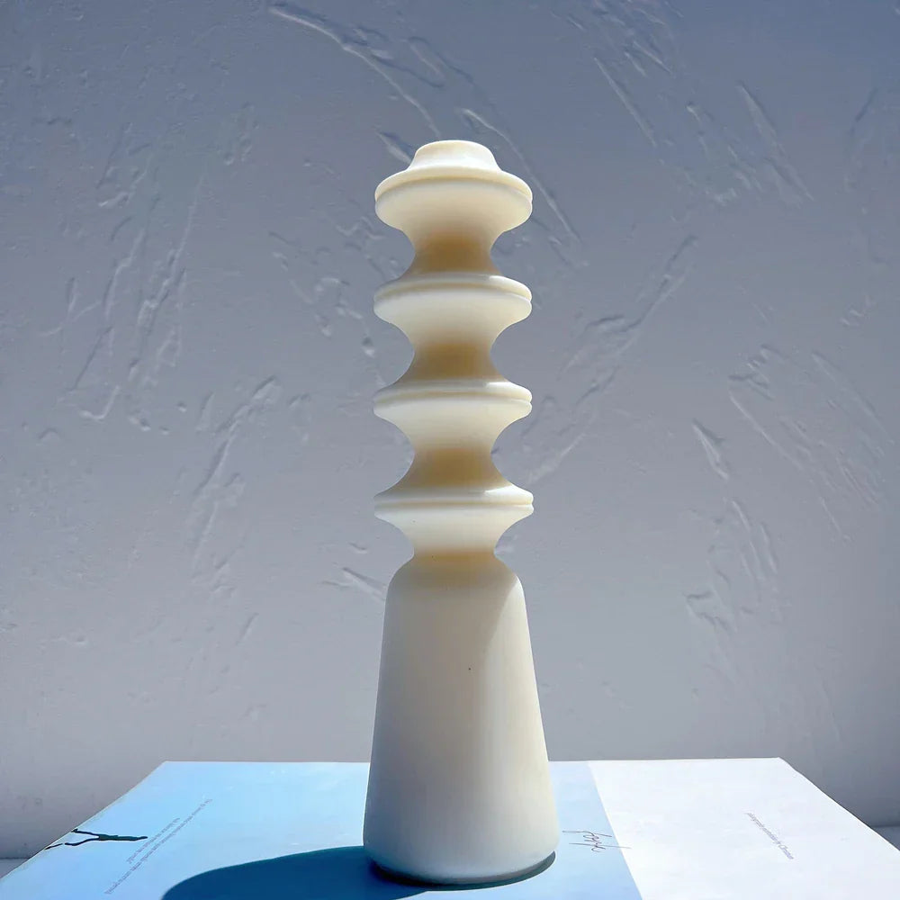 Cylindrical Geometric Pillar Candle Silicone Mould