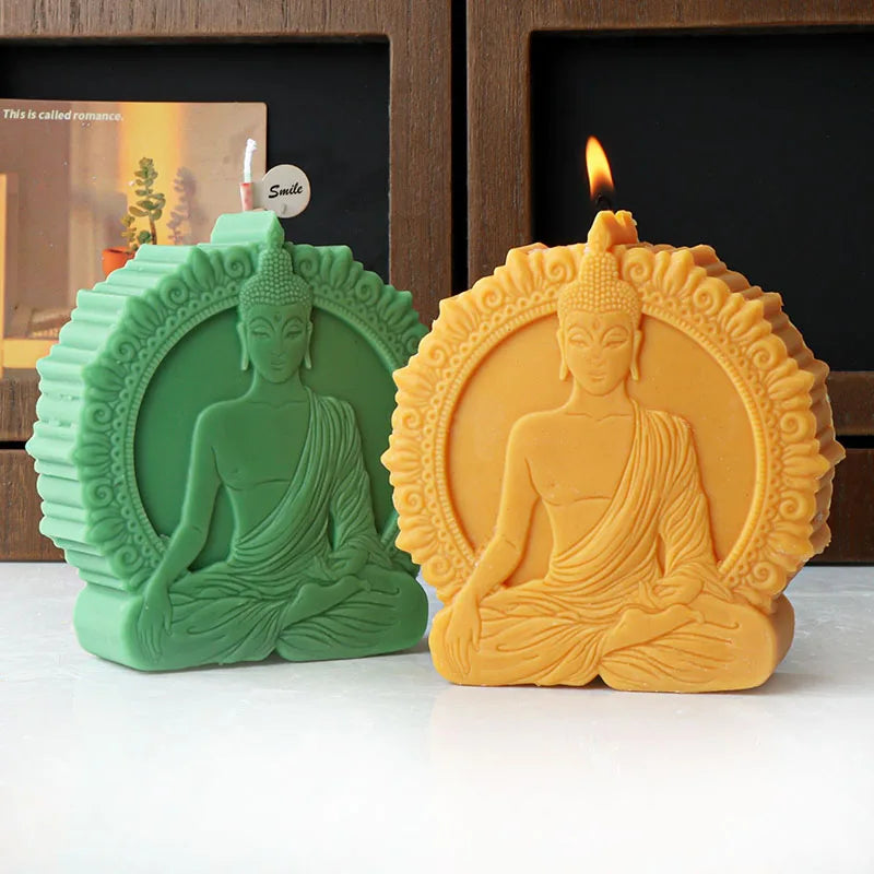 In Meditation Sakyamuni Silicone Candle Mould