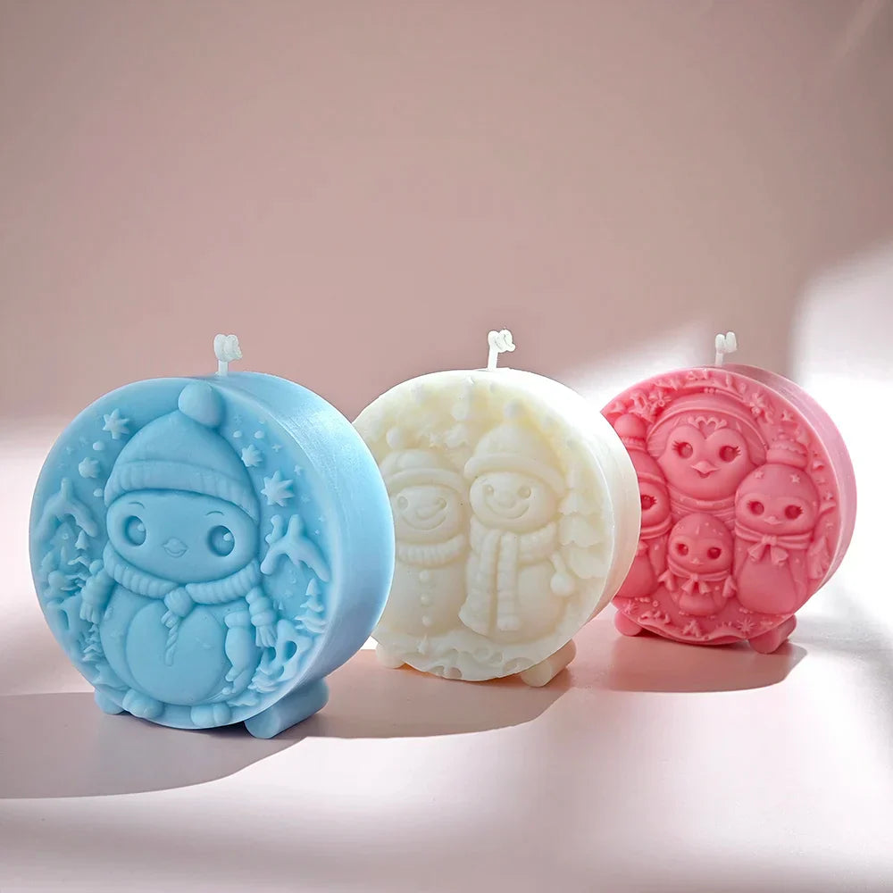 Christmas Snowman Candle Mould