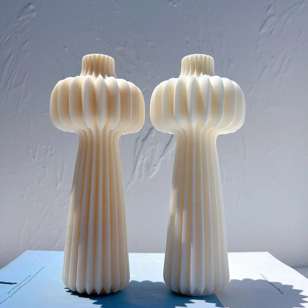 Roman Cylindrical Pillar Silicone Candle Mould