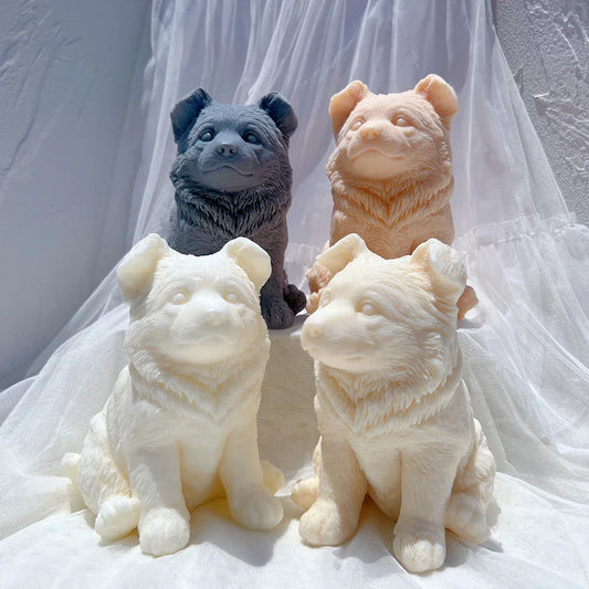 Sitting Puppy Silicone Candle Mould