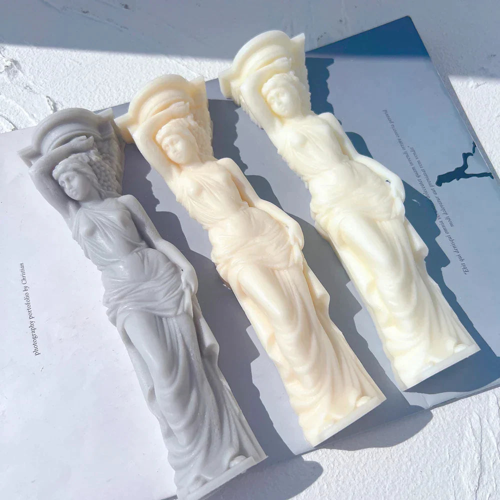 Caryatid Statue Candle Mould