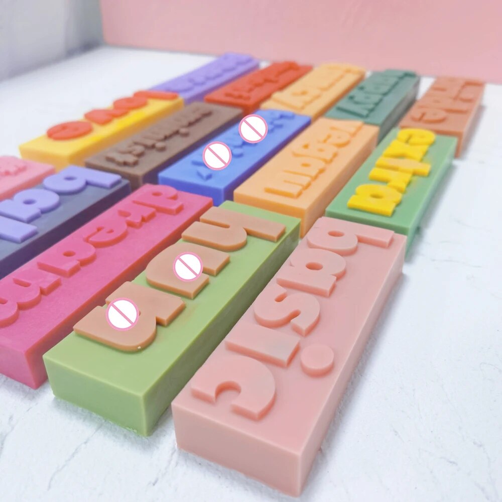 DIY 16 Designs Extra Babe Mood Words Slogan Candle Silicone Mould