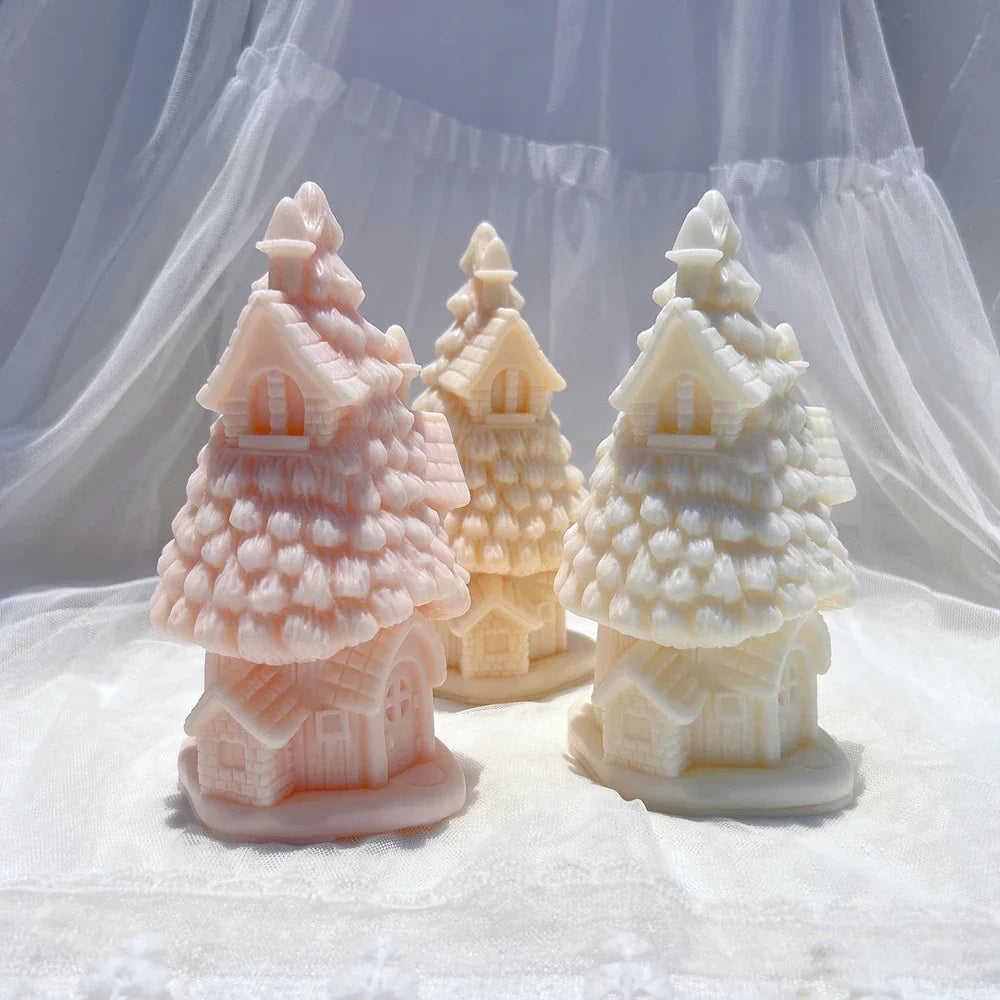 Christmas Grand Spruce Lodge Silicone Candle Mould