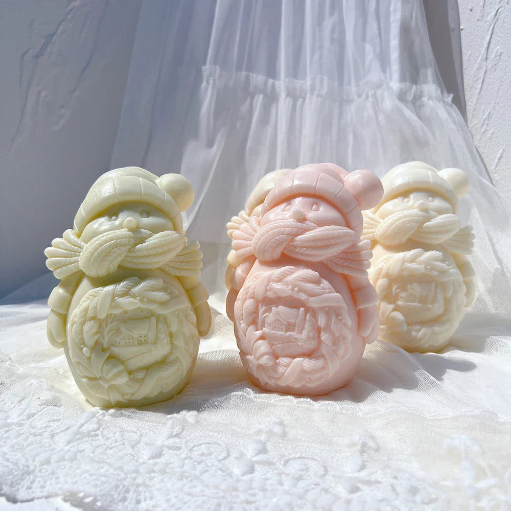 Cuddle Snowman Candle Mould