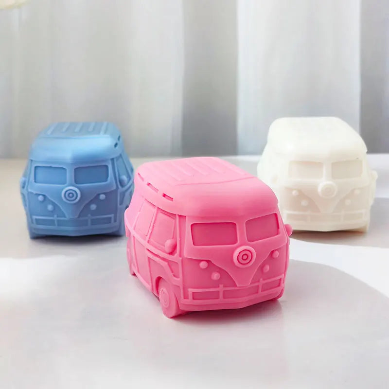 Retro Camper Van Silicone Candle Mould