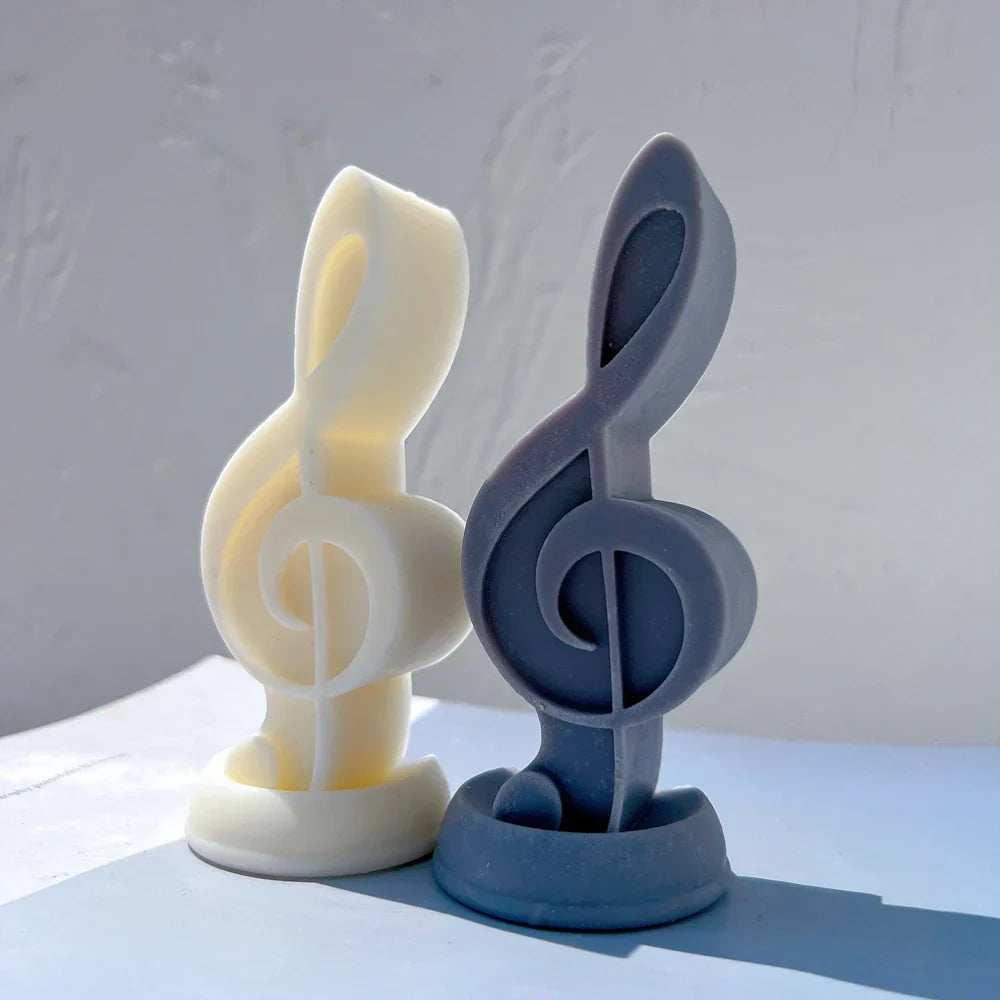 Music Symbol Unique Silicone Candle Mould