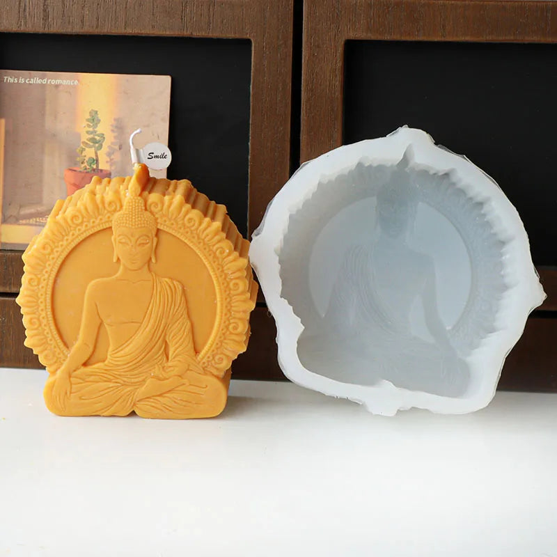 In Meditation Sakyamuni Silicone Candle Mould