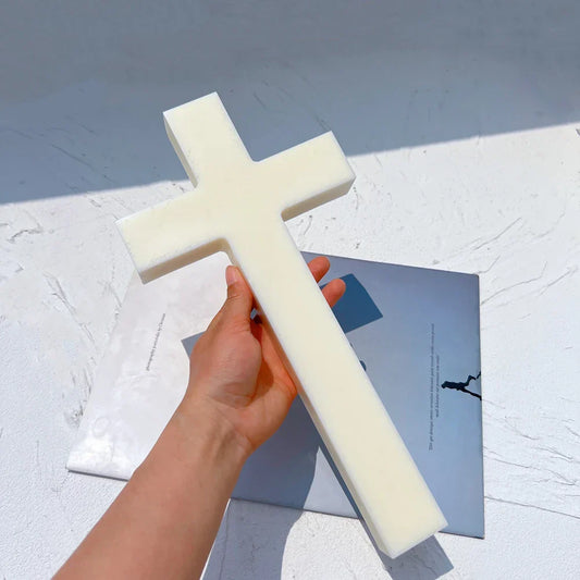 Big Size Cross Candle Silicone Mould
