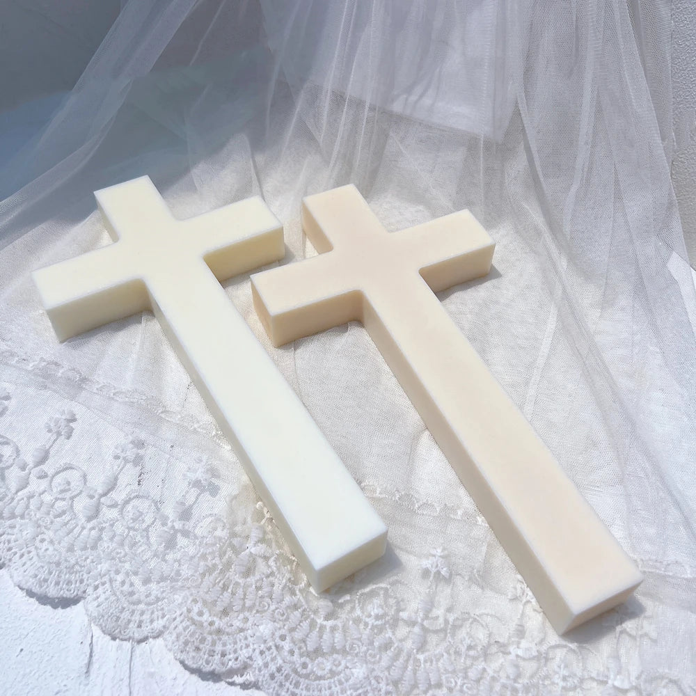 Big Size Cross Candle Silicone Mould