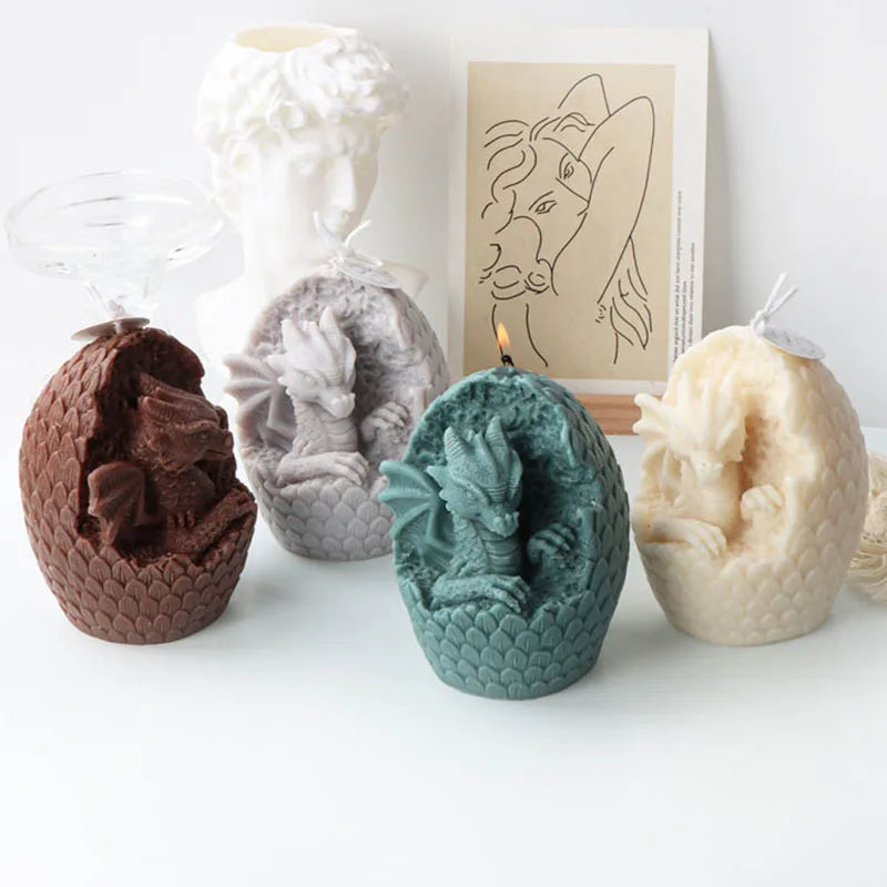 Dragon Egg Candle Silicone Mould