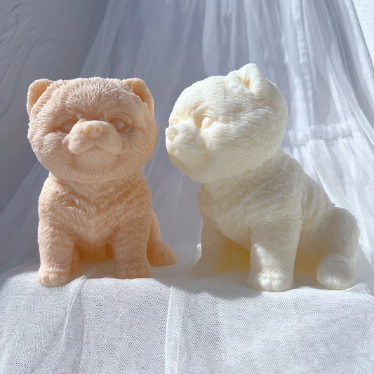 Pomeranian Dog Puppy Candle Mould