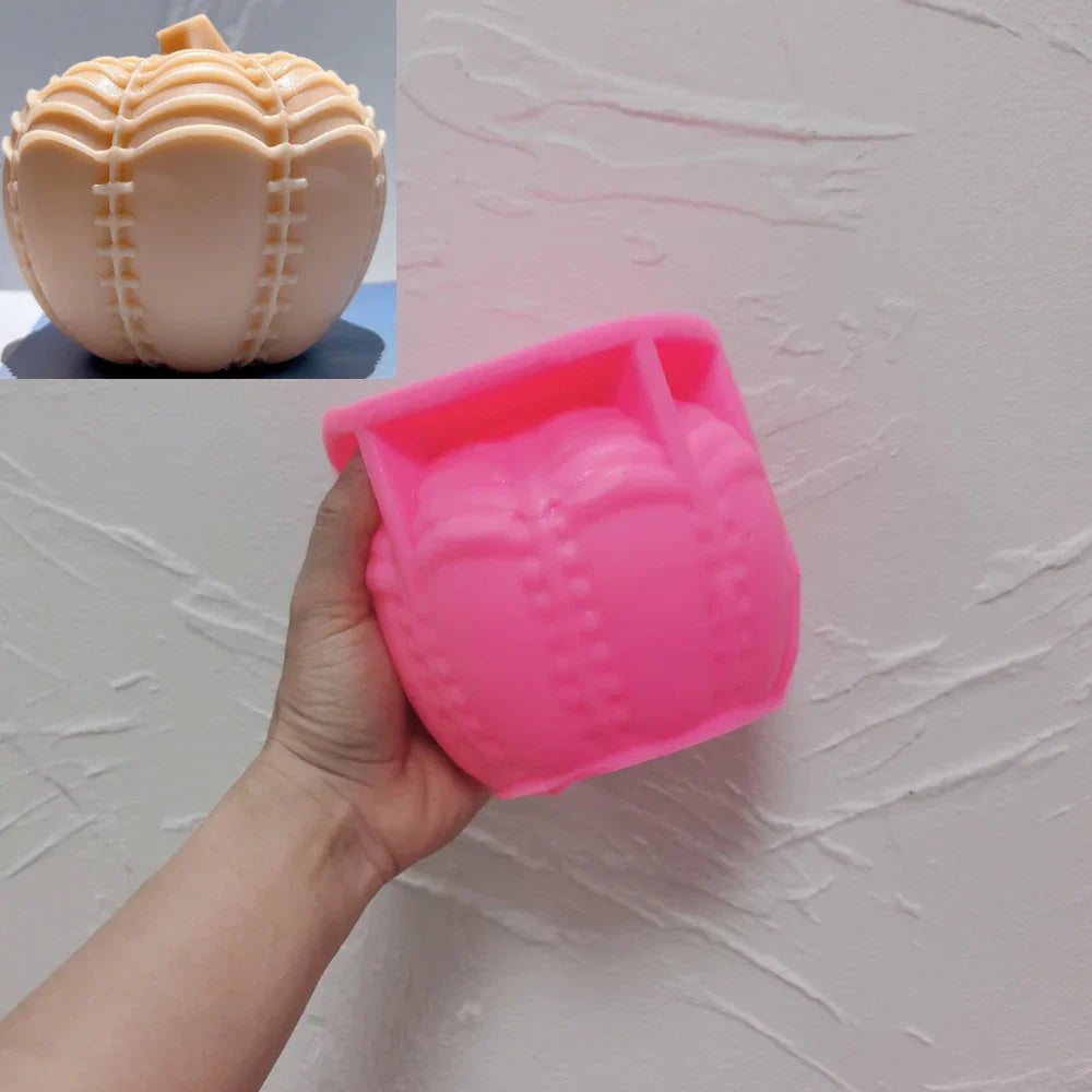 Halloween Bone Pumpkin Candle Mould
