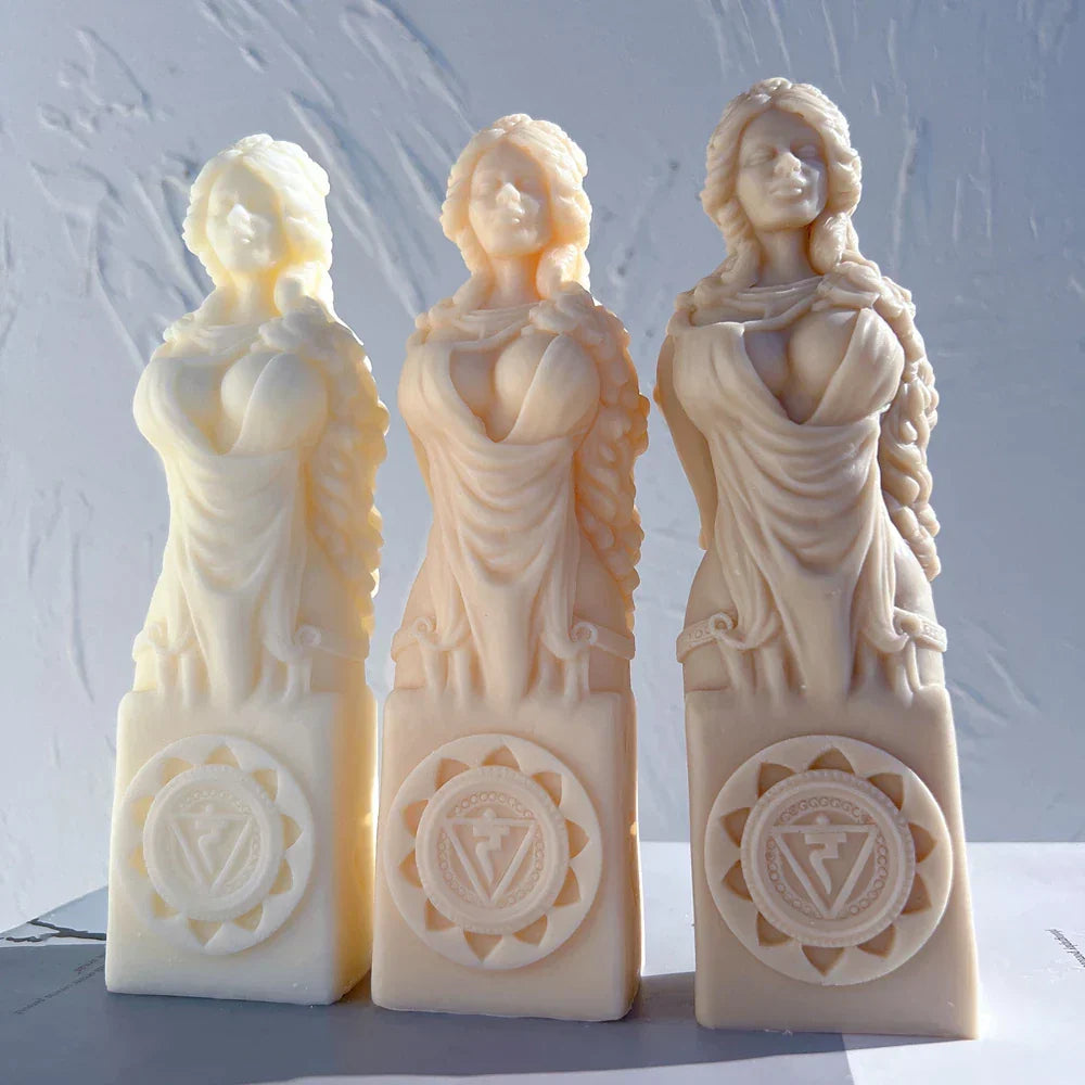 Ancient Goddess Statue Candle Mould