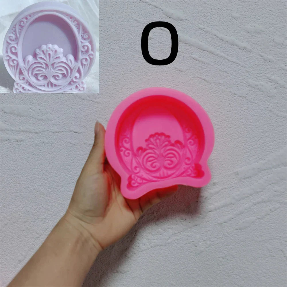 Floral Alphabet Candle Moulds