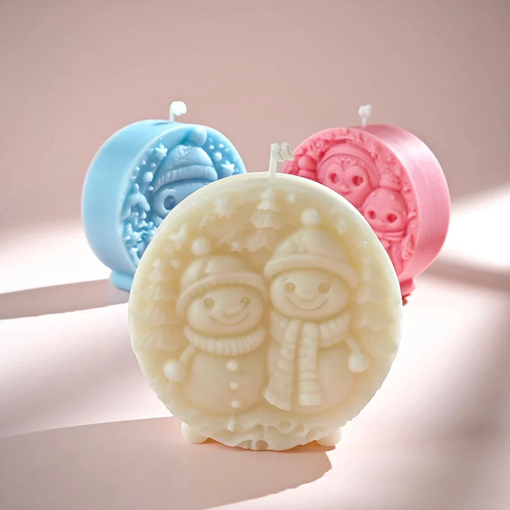 Christmas Snowman Candle Mould