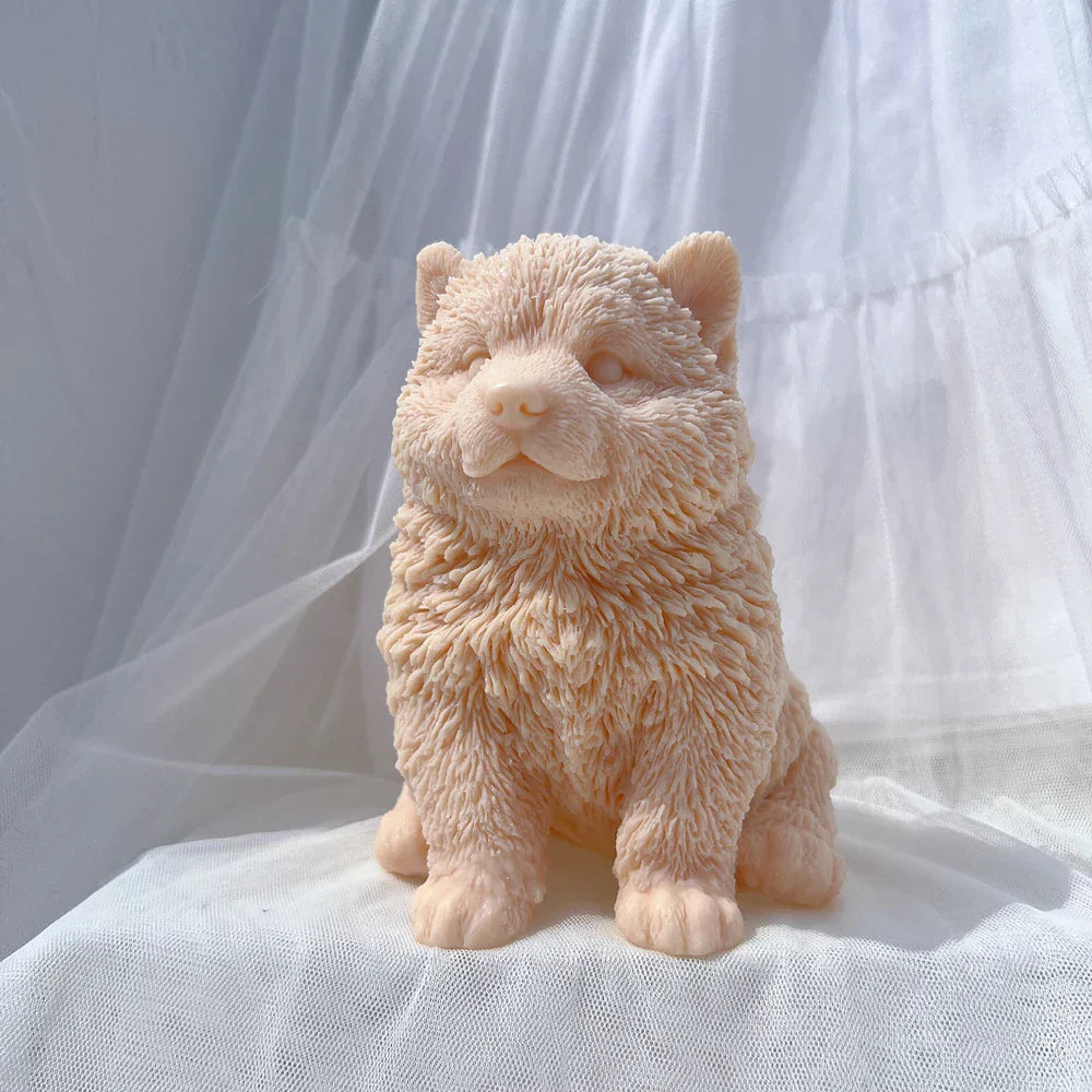 Malamute Puppy Dog Candle Mould