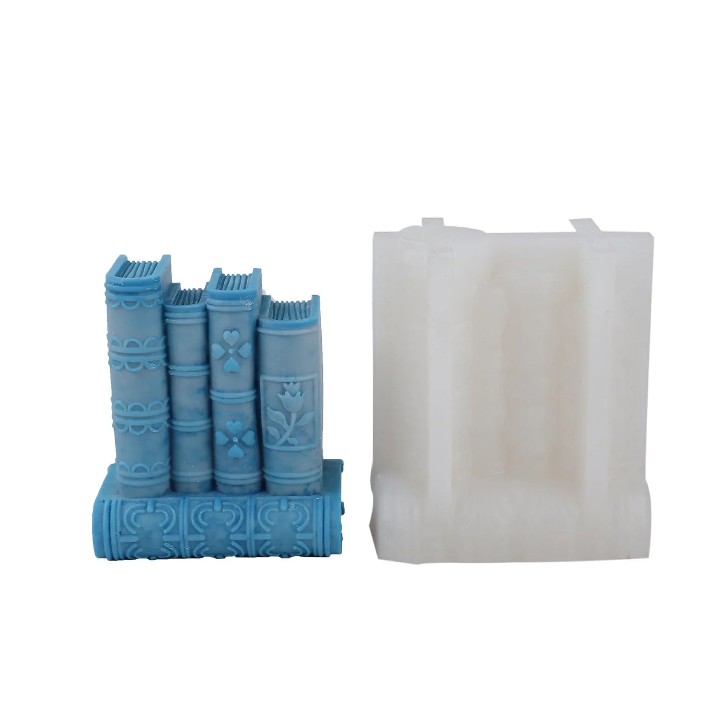 Bookstack Slicone Candle Mould