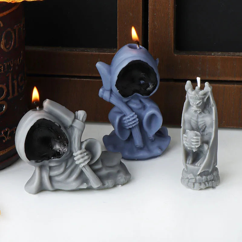 Halloween Axe Reaper Zombie Candle Mould