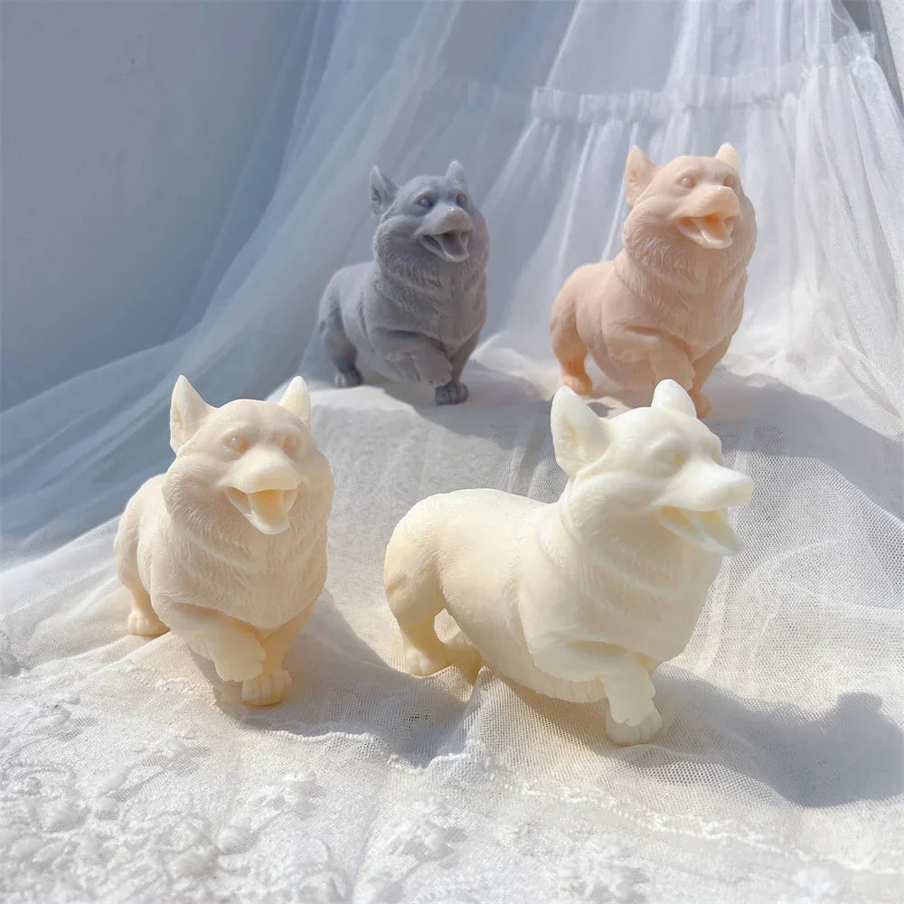 Welsh Corgi Pembroke Dog Candle Mould