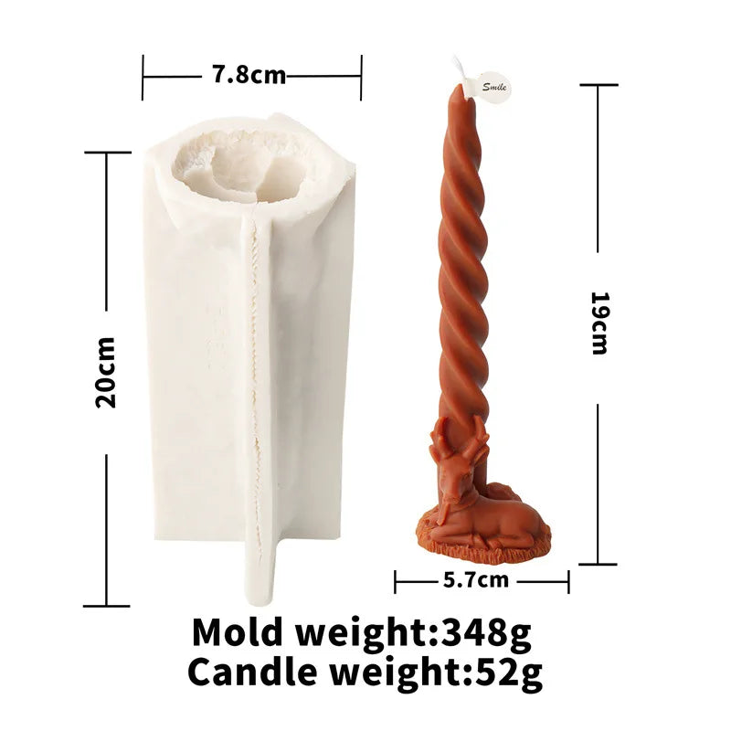 Festive Christmas candle Mould