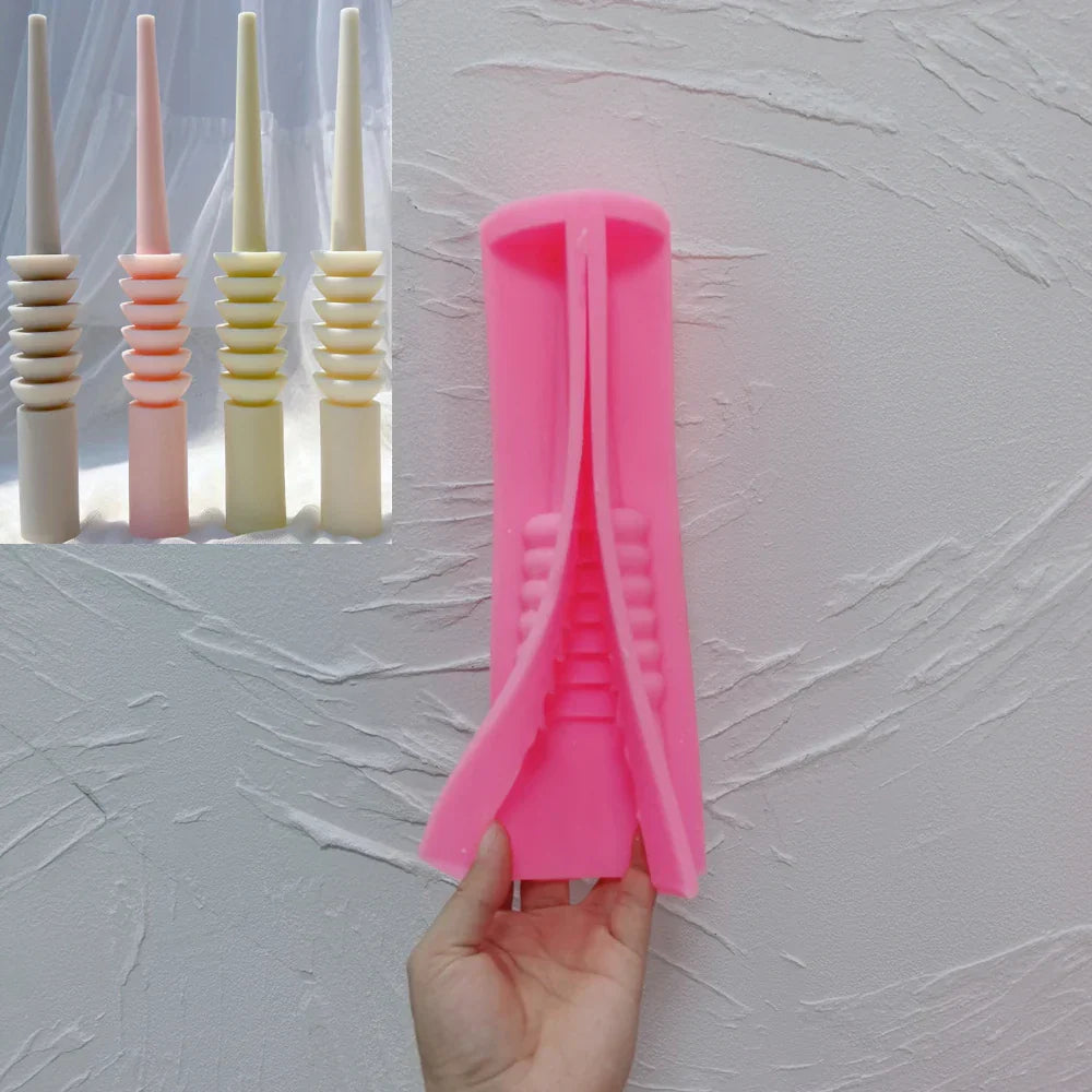 24CM Tall Taper Spiral Candle Mould
