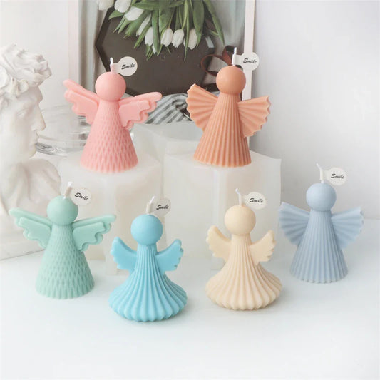 3D Angel Wings Candle Molds