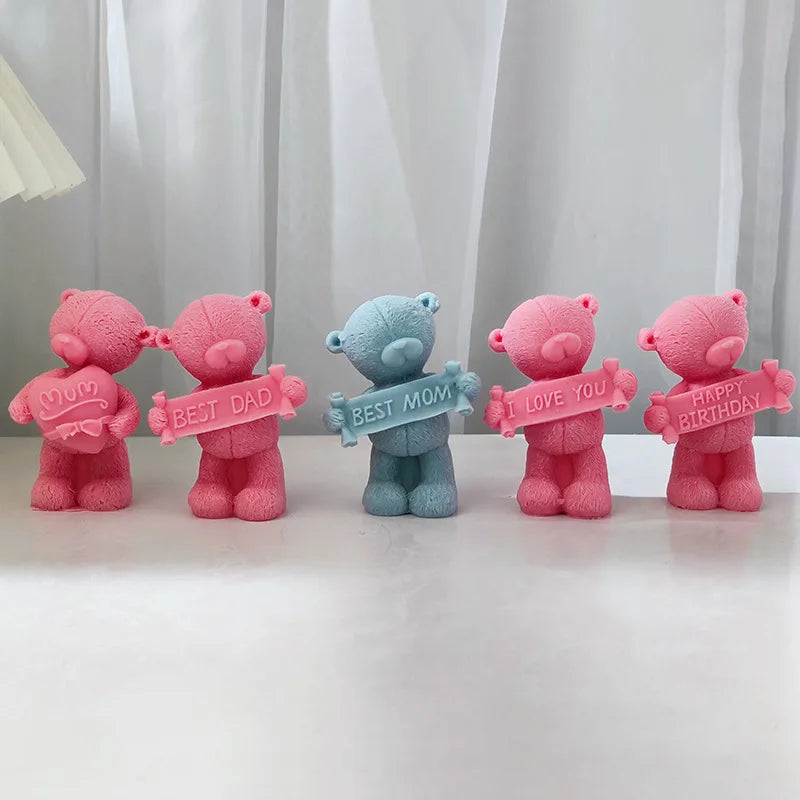 Confession Bear Silicone Candle Mould