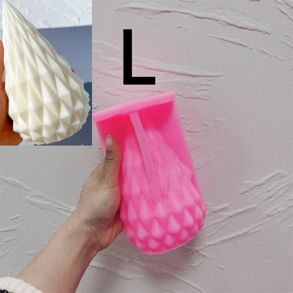 Diamond Cone Candle Mould