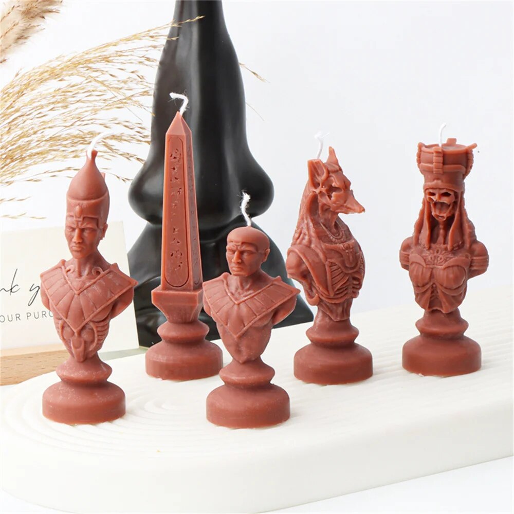 Ancient Greek Pharaoh Sacrificial Knight Candle Mould
