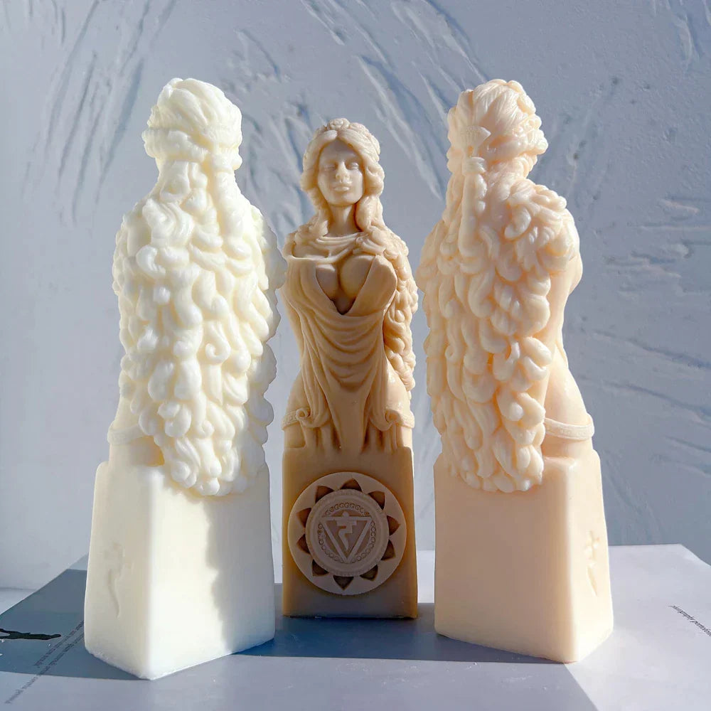 Ancient Goddess Statue Candle Mould
