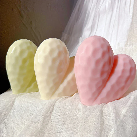 Valentine Day Gifts Diamond Heart Stand Shape Candles Moulds
