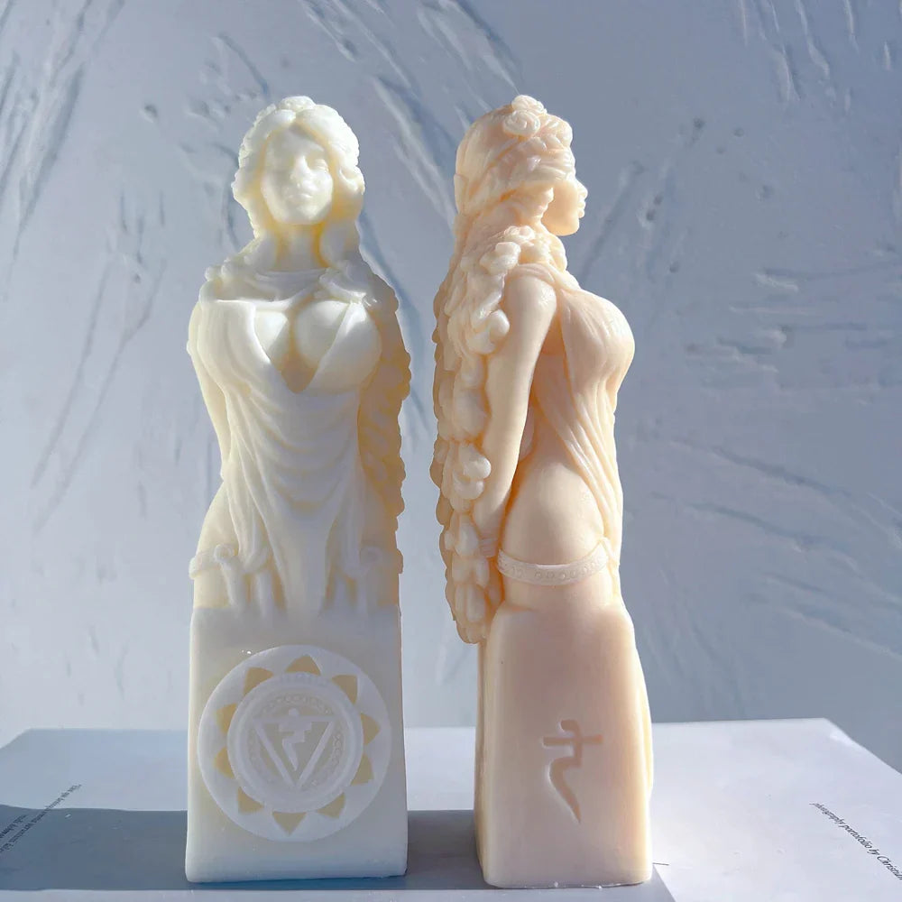 Ancient Goddess Statue Candle Mould