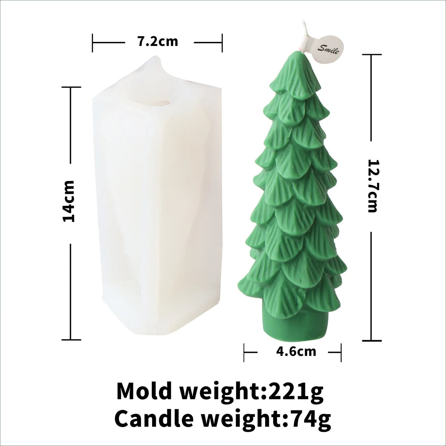 New Christmas Tree Candle Moulds