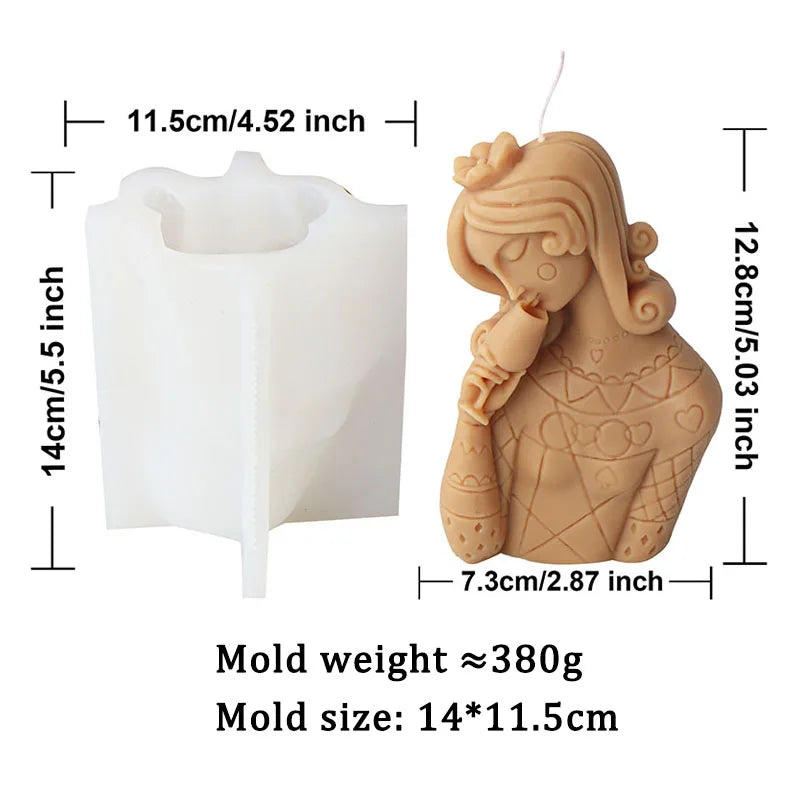 Wine Smelling Poker Male and Female Candle Mould DIY