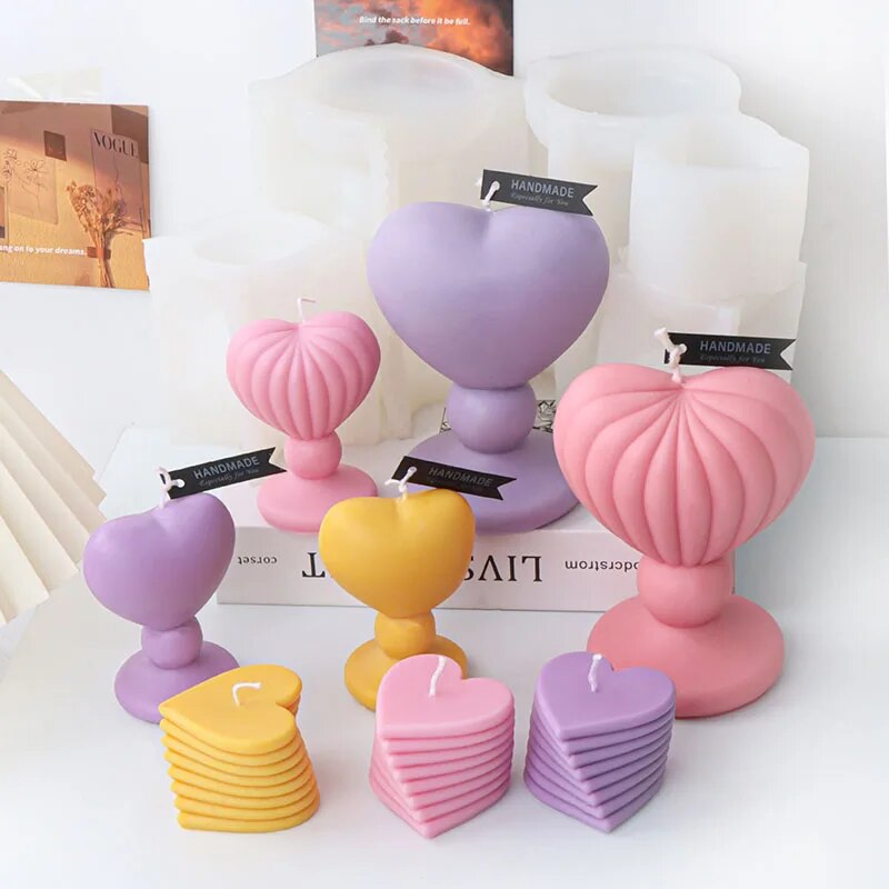 DIY Love Candlestick Silicone Mould