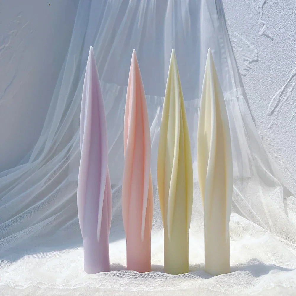 24CM Tall Taper Spiral Candle Mould