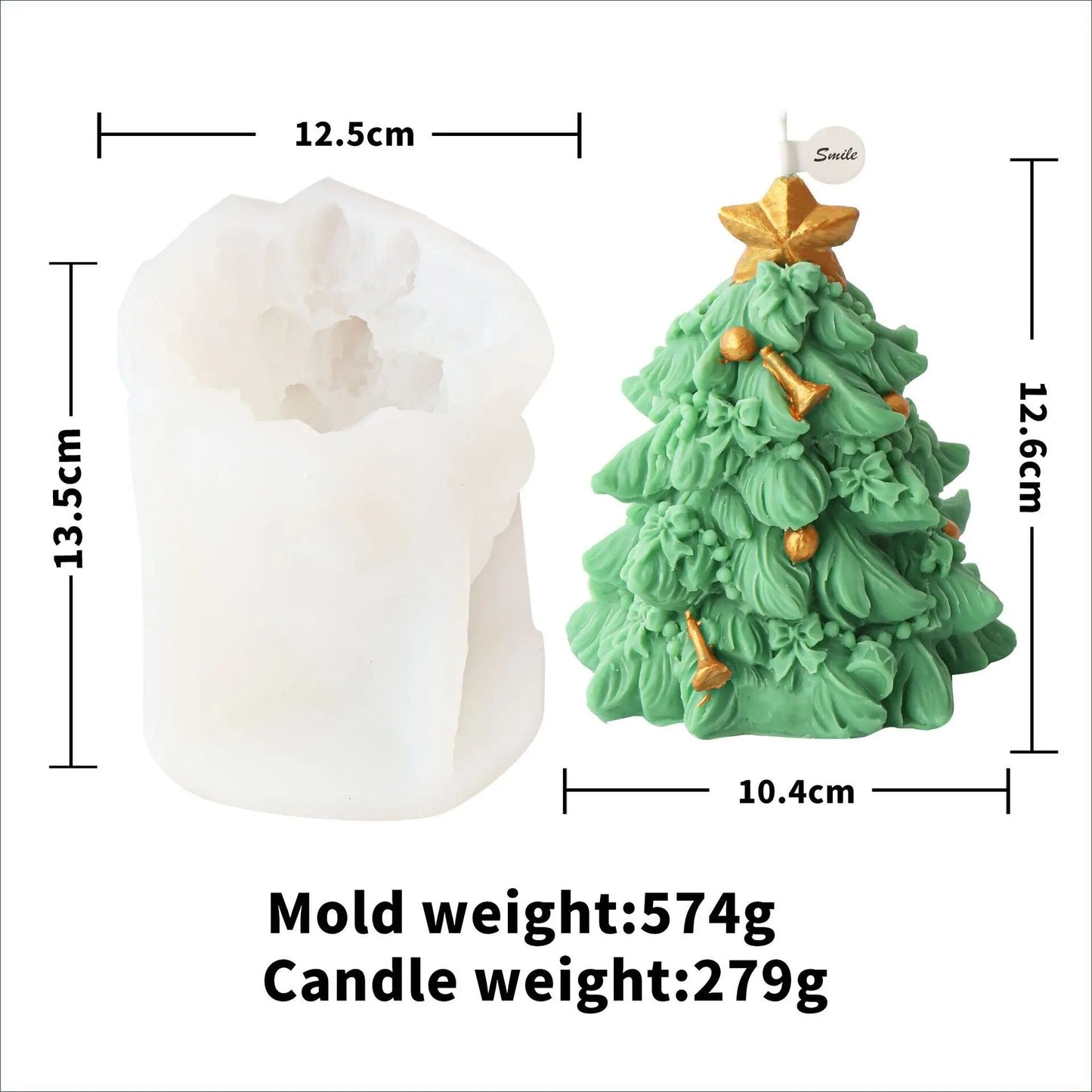 New Christmas Tree Candle Moulds