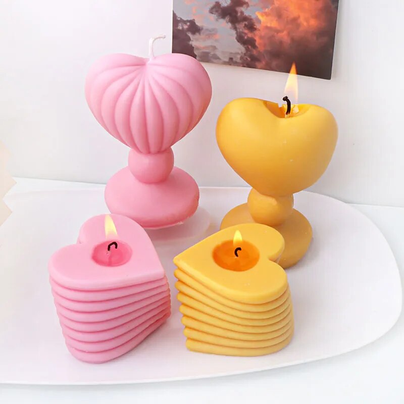 DIY Love Candlestick Silicone Mould