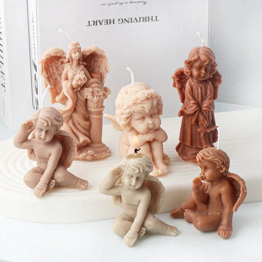Cute Angel Theme Silicone Candle Mould