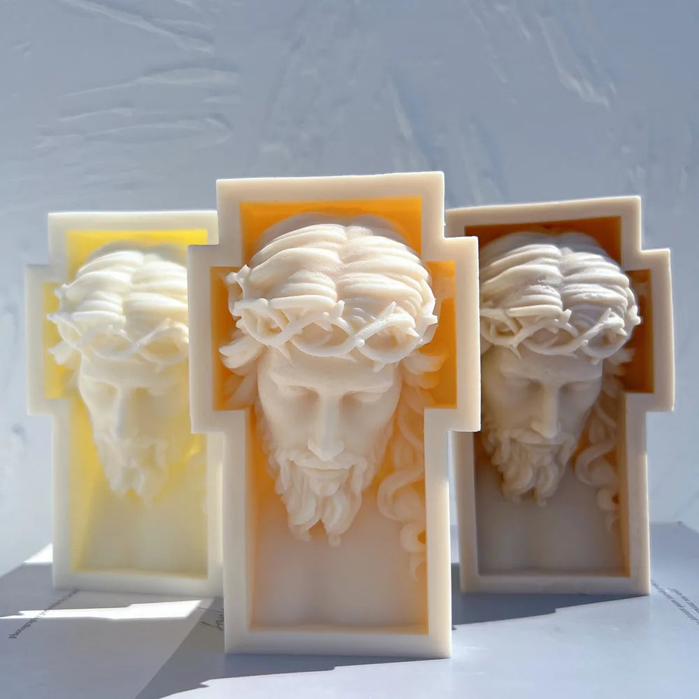 Jesus Cross Candle Silicone Mould