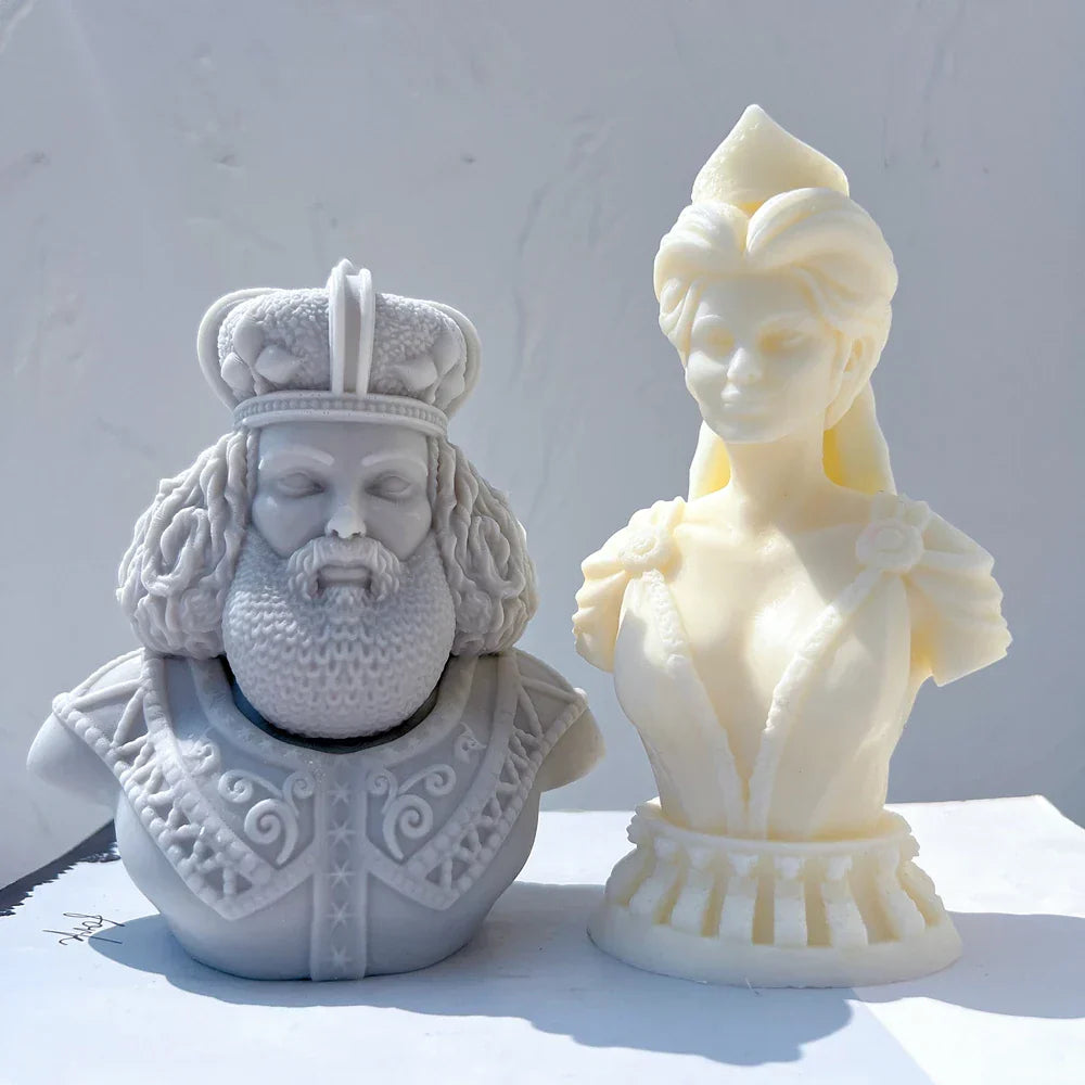 King and Queen Statue Candle Mould