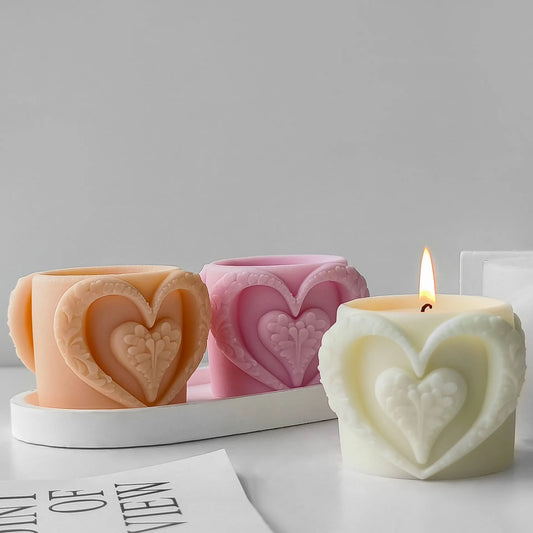 Heart Cup Silicone Candle Mould