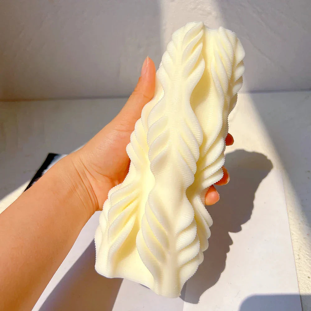 Irregular Twirl Pillar Candle Mould