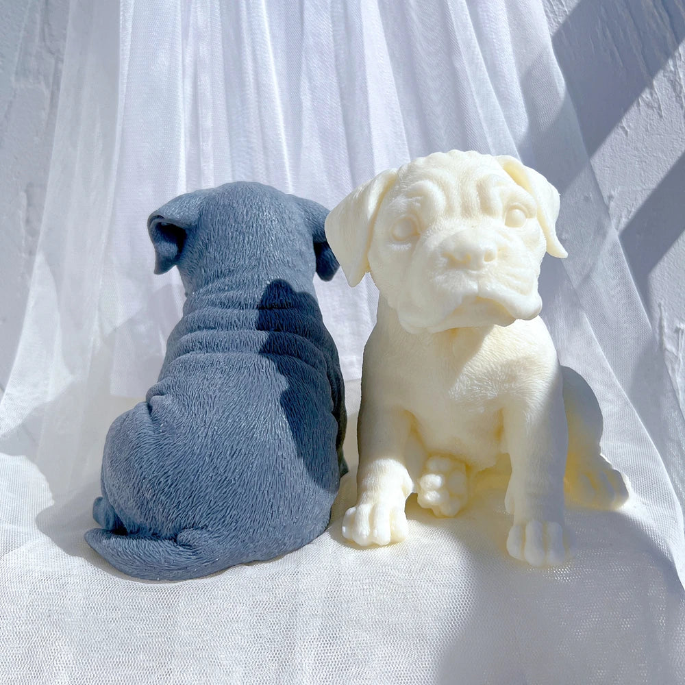 Boxer Puppy Candle Mould