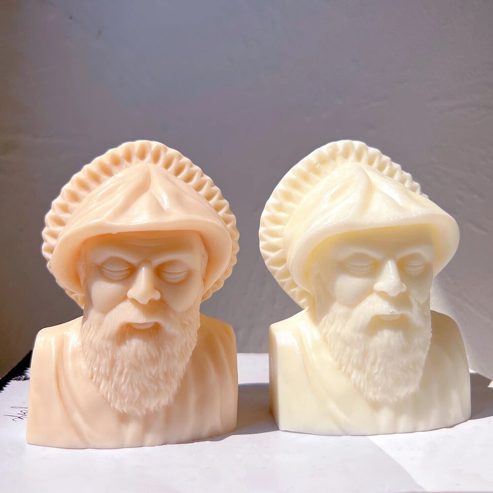 Saint Charbel in Angel Wing Candle Mould