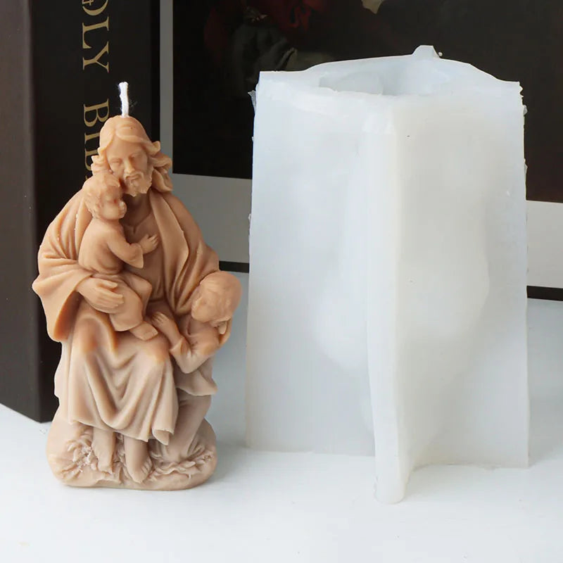Jesus's Family Candle Silicone Mould